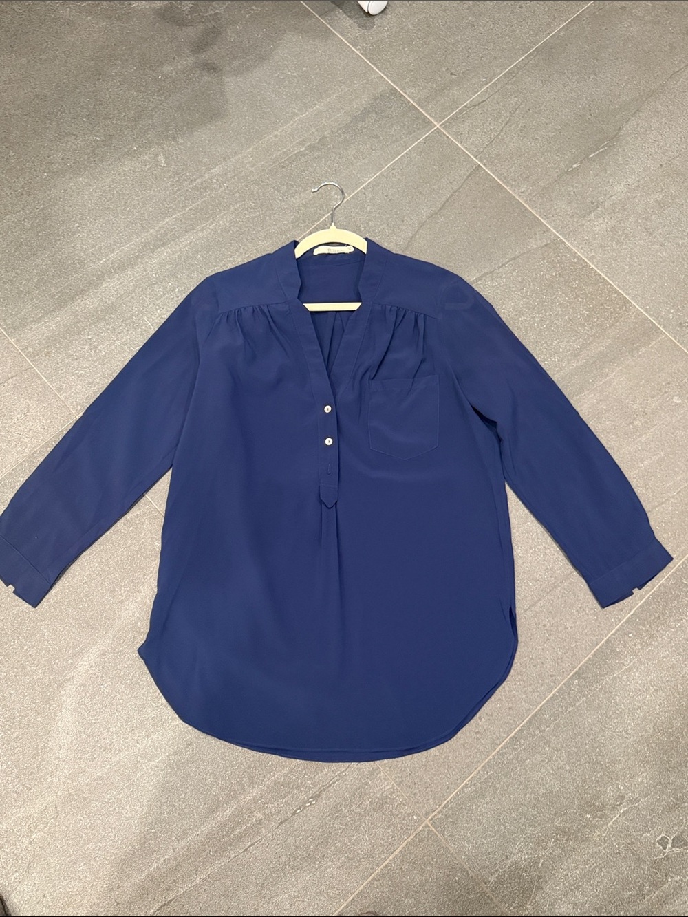 Classic Navy Women's Pullover Blouse